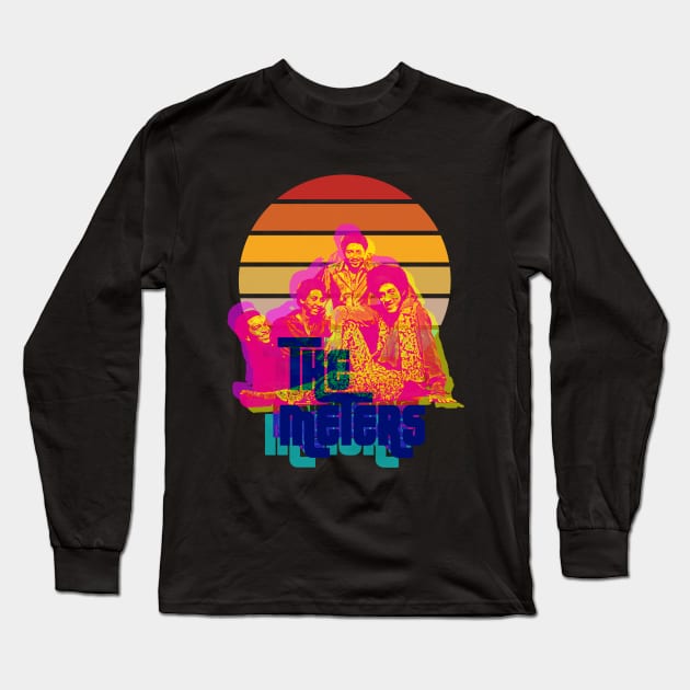 The Meters funk band Long Sleeve T-Shirt by HAPPY TRIP PRESS